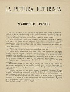 Umberto Boccioni - La pittura futurista. Manifesto tecnico.