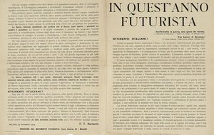 Filippo Tommaso Marinetti - In quest'anno futurista.