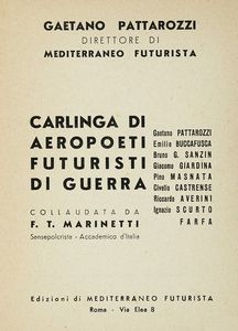 Filippo Tommaso Marinetti : I nuovi poeti futuristi.  - Asta Libri, autografi e manoscritti - Associazione Nazionale - Case d'Asta italiane