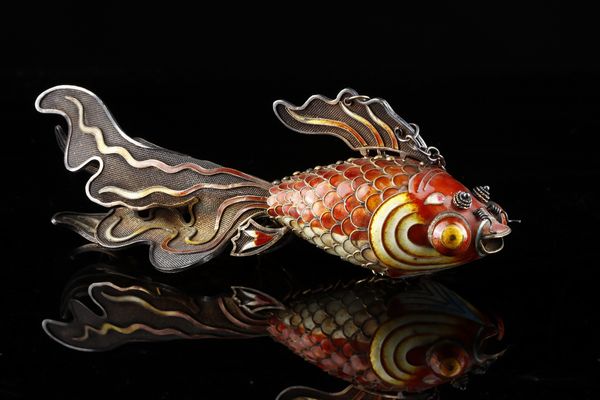 Arte Cinese : Pesce cloisonn�. Cina, dinastia Qing, inizio XX secolo.  - Asta Asta 437 | ARTE ORIENTALE - ARTE ORIENTALE DA COLLEZIONI PRIVATE ITALIANE Online - Associazione Nazionale - Case d'Asta italiane