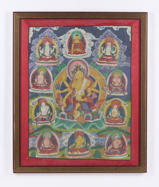 Arte Himalayana : Tangka in tessuto raffigurante al centro la Dea Vasudhara seduta su un loto contornata da varie divinit simboleggianti aspetti della prosperit e della fortuna. Tibet/Nepal, sec. XIX XX.  - Asta Asta 437 | ARTE ORIENTALE - ARTE ORIENTALE DA COLLEZIONI PRIVATE ITALIANE Online - Associazione Nazionale - Case d'Asta italiane