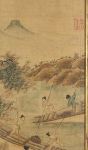 ARTE GIAPPONESE : Coppia di dipinti su carta raffiguranti scena di vita campestre.Periodo Meiji.  - Asta Asta 437 | ARTE ORIENTALE - ARTE ORIENTALE DA COLLEZIONI PRIVATE ITALIANE Online - Associazione Nazionale - Case d'Asta italiane