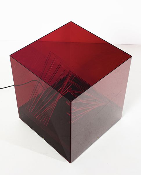 RIVIERE JAMES (n. 1949) : Lampada da tavolo Cubo di Teo per Centro Ricerche Arte Industria, Lissone  - Asta Asta 438 | DESIGN E ARTI DECORATIVE DEL NOVECENTO Online - Associazione Nazionale - Case d'Asta italiane