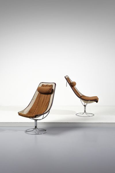 MATHSSON BRUNO  (1907 - 1988) : Coppia di poltrone girevoli mod. Jetson per Dux, Svezia  - Asta Asta 438 | DESIGN E ARTI DECORATIVE DEL NOVECENTO Online - Associazione Nazionale - Case d'Asta italiane