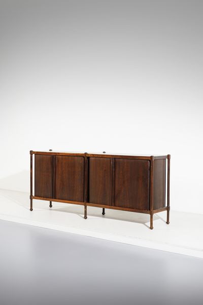 FRATELLI PROSERPIO : Credenza a due corpi a serranda, Italia  - Asta Asta 438 | DESIGN E ARTI DECORATIVE DEL NOVECENTO Online - Associazione Nazionale - Case d'Asta italiane