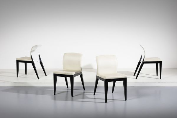 PININFARINA : Quattro sedie mod. Reflex Angelo Sedia Sit per Reflex Angelo Group, Italia  - Asta Asta 438 | DESIGN E ARTI DECORATIVE DEL NOVECENTO Online - Associazione Nazionale - Case d'Asta italiane