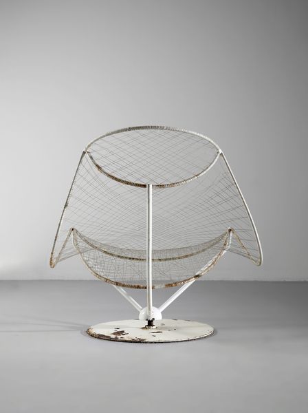SERGIO CONTI, MARISA FORLANI & LUCIANO GRASSI : Poltrona scultura girevole String Chair-P8a per Emilio Paoli, Italia  - Asta Asta 438 | DESIGN E ARTI DECORATIVE DEL NOVECENTO Online - Associazione Nazionale - Case d'Asta italiane