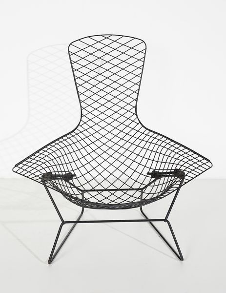 HARRY BERTOIA  (1915 - 1978) : Poltrona Bird con poggiapiedi  - Asta Asta 438 | DESIGN E ARTI DECORATIVE DEL NOVECENTO Online - Associazione Nazionale - Case d'Asta italiane