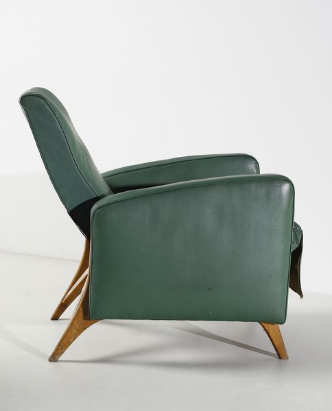 MALATESTA&MASSON : Due poltrone reclinabili, Roma  - Asta Asta 438 | DESIGN E ARTI DECORATIVE DEL NOVECENTO Online - Associazione Nazionale - Case d'Asta italiane