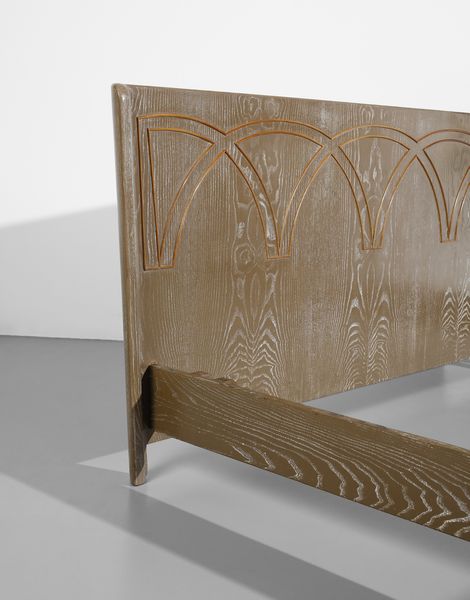 PECORINI GUGLIELMO : Letto matrimoniale  - Asta Asta 438 | DESIGN E ARTI DECORATIVE DEL NOVECENTO Online - Associazione Nazionale - Case d'Asta italiane