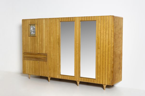 MANIFATTURA CANTURINA : Armadio ad ante e cassetti nello stile di Gio Ponti  - Asta Asta 438 | DESIGN E ARTI DECORATIVE DEL NOVECENTO Online - Associazione Nazionale - Case d'Asta italiane