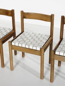 MANIFATTURA ITALIANA : Otto sedie  - Asta Asta 438 | DESIGN E ARTI DECORATIVE DEL NOVECENTO Online - Associazione Nazionale - Case d'Asta italiane