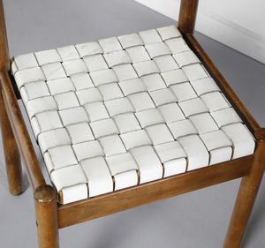 MANIFATTURA ITALIANA : Otto sedie  - Asta Asta 438 | DESIGN E ARTI DECORATIVE DEL NOVECENTO Online - Associazione Nazionale - Case d'Asta italiane