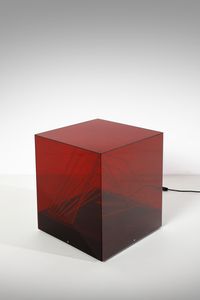 RIVIERE JAMES (n. 1949) - Lampada da tavolo Cubo di Teo per Centro Ricerche Arte Industria, Lissone