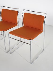 TAKAHAMA KAZUHIDE (1930 - 2010) : Otto sedie impilabili mod. Tulu per Simon, San Lazzaro di Savena  - Asta Asta 438 | DESIGN E ARTI DECORATIVE DEL NOVECENTO Online - Associazione Nazionale - Case d'Asta italiane