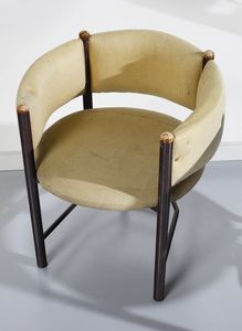 MANIFATTURA ITALIANA : Quattro poltroncine  - Asta Asta 438 | DESIGN E ARTI DECORATIVE DEL NOVECENTO Online - Associazione Nazionale - Case d'Asta italiane