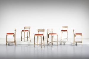 THUN MATTEO (n. 1952) - Sei sgabelli disegnati per i negozi Vodafone