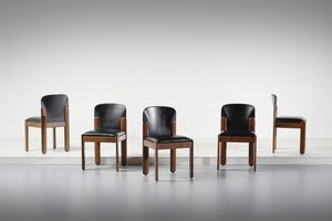 COPPOLA SILVIO (1920 - 1986) - Cinque sedie mod. 330 per Bernini, Ceriano Laghetto