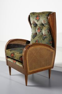 MANIFATTURA ITALIANA : Coppia di poltrone bergere  - Asta Asta 438 | DESIGN E ARTI DECORATIVE DEL NOVECENTO Online - Associazione Nazionale - Case d'Asta italiane