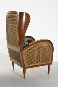 MANIFATTURA ITALIANA : Coppia di poltrone bergere  - Asta Asta 438 | DESIGN E ARTI DECORATIVE DEL NOVECENTO Online - Associazione Nazionale - Case d'Asta italiane