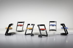 RIZZO WILLY (1928 - 2013) - Sei sedie per Mario Sabot, Italia