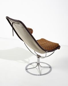 MATHSSON BRUNO  (1907 - 1988) : Coppia di poltrone girevoli mod. Jetson per Dux, Svezia  - Asta Asta 438 | DESIGN E ARTI DECORATIVE DEL NOVECENTO Online - Associazione Nazionale - Case d'Asta italiane