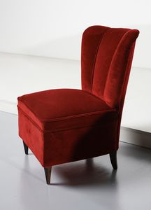 MANIFATTURA ITALIANA : Coppia di poltrone e coppia di poltroncine da camera  - Asta Asta 438 | DESIGN E ARTI DECORATIVE DEL NOVECENTO Online - Associazione Nazionale - Case d'Asta italiane