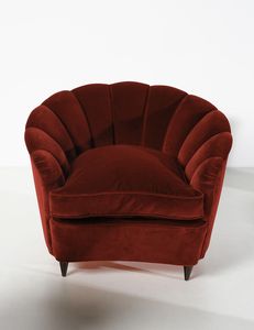 MANIFATTURA ITALIANA : Coppia di poltrone e coppia di poltroncine da camera  - Asta Asta 438 | DESIGN E ARTI DECORATIVE DEL NOVECENTO Online - Associazione Nazionale - Case d'Asta italiane