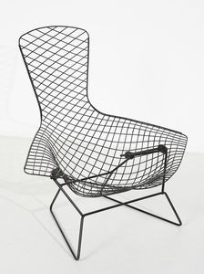 HARRY BERTOIA  (1915 - 1978) : Poltrona Bird con poggiapiedi  - Asta Asta 438 | DESIGN E ARTI DECORATIVE DEL NOVECENTO Online - Associazione Nazionale - Case d'Asta italiane