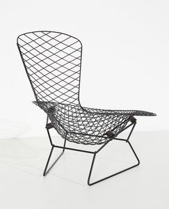 HARRY BERTOIA  (1915 - 1978) : Poltrona Bird con poggiapiedi  - Asta Asta 438 | DESIGN E ARTI DECORATIVE DEL NOVECENTO Online - Associazione Nazionale - Case d'Asta italiane