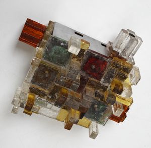 POLI ALBANO (n. 1935) : Coppia di lampade a plafoniera per Poliarte, Verona  - Asta Asta 438 | DESIGN E ARTI DECORATIVE DEL NOVECENTO Online - Associazione Nazionale - Case d'Asta italiane