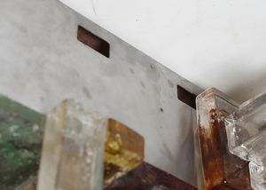 POLI ALBANO (n. 1935) : Coppia di lampade a plafoniera per Poliarte, Verona  - Asta Asta 438 | DESIGN E ARTI DECORATIVE DEL NOVECENTO Online - Associazione Nazionale - Case d'Asta italiane