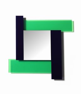 SOTTSASS ETTORE (1917 - 2007) - Specchio della serie Gli specchi di Dioniso (modello 2) per Glas Italia