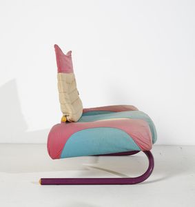 DE LUCCHI MICHELE (n. 1951) : Coppia di poltrone mod. Peter Pan per Thalia&Co  - Asta Asta 438 | DESIGN E ARTI DECORATIVE DEL NOVECENTO Online - Associazione Nazionale - Case d'Asta italiane