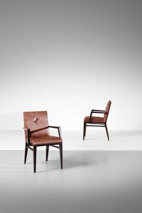 PULITZER FINALI GUSTAVO (1887 - 1967) : Coppia di poltroncine  - Asta Asta 438 | DESIGN E ARTI DECORATIVE DEL NOVECENTO Online - Associazione Nazionale - Case d'Asta italiane