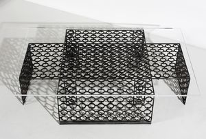 MANIFATTURA ITALIANA : Tavolino da salotto  - Asta Asta 438 | DESIGN E ARTI DECORATIVE DEL NOVECENTO Online - Associazione Nazionale - Case d'Asta italiane