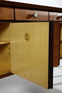 MANIFATTURA ITALIANA : Credenza a sei ante  - Asta Asta 438 | DESIGN E ARTI DECORATIVE DEL NOVECENTO Online - Associazione Nazionale - Case d'Asta italiane