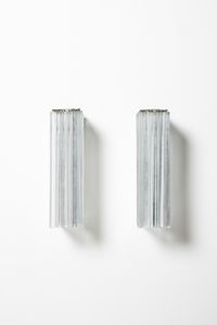 VENINI : Coppia di lampade da parete della serie Trilobo, Murano  - Asta Asta 438 | DESIGN E ARTI DECORATIVE DEL NOVECENTO Online - Associazione Nazionale - Case d'Asta italiane