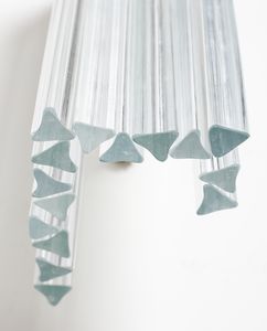 VENINI : Coppia di lampade da parete angolari della serie Trilobo, Murano  - Asta Asta 438 | DESIGN E ARTI DECORATIVE DEL NOVECENTO Online - Associazione Nazionale - Case d'Asta italiane