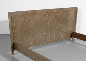 PECORINI GUGLIELMO : Letto matrimoniale  - Asta Asta 438 | DESIGN E ARTI DECORATIVE DEL NOVECENTO Online - Associazione Nazionale - Case d'Asta italiane