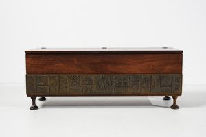 Santambrogio e de Berti : Cassapanca, Italia  - Asta Asta 438 | DESIGN E ARTI DECORATIVE DEL NOVECENTO Online - Associazione Nazionale - Case d'Asta italiane