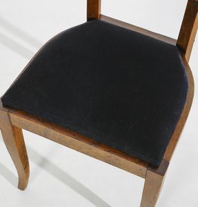 MANIFATTURA ITALIANA : Sei sedie  - Asta Asta 438 | DESIGN E ARTI DECORATIVE DEL NOVECENTO Online - Associazione Nazionale - Case d'Asta italiane