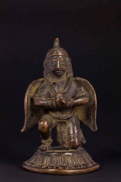 Figura di divinit alata in bronzo, Tibet, XVI secolo  - Asta Chinese Works of Art - Associazione Nazionale - Case d'Asta italiane