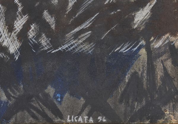LICATA RICCARDO (1929 - 2014) : SENZA TITOLO,1956  - Asta Asta 439 | ARTE MODERNA E CONTEMPORANEA Online - Associazione Nazionale - Case d'Asta italiane
