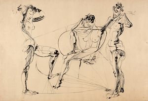 DE CARVALHO FLAVIO (1899 - 1973) - SENZA TITOLO, 1956