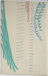 GRIFFA GIORGIO (n. 1936) - VERDE DI QUA E DI LA'. 1998