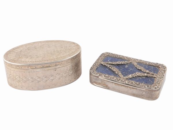 Due tabacchiere in argento  - Asta Galanterie e curiosit - Associazione Nazionale - Case d'Asta italiane