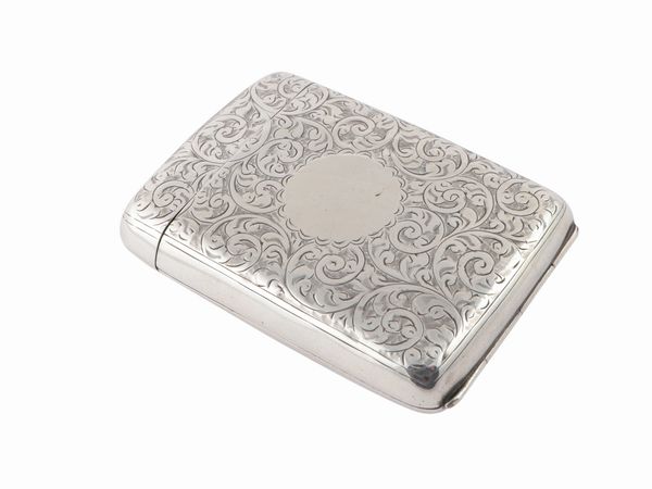 Portasigarette da tasca in argento, Chester 1913  - Asta Galanterie e curiosit� - Associazione Nazionale - Case d'Asta italiane