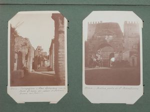 Due album di fotocartoline con vedute di Roma e dintorni, inizio del XX secolo  - Asta Galanterie e curiosit� - Associazione Nazionale - Case d'Asta italiane