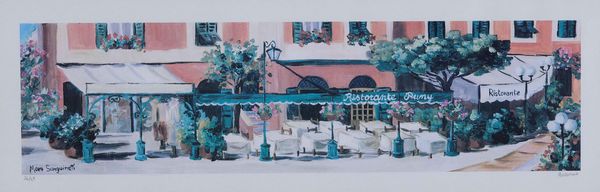 Mora Sanguineti, litografia es. 36/48  - Asta Antiquariato - Associazione Nazionale - Case d'Asta italiane